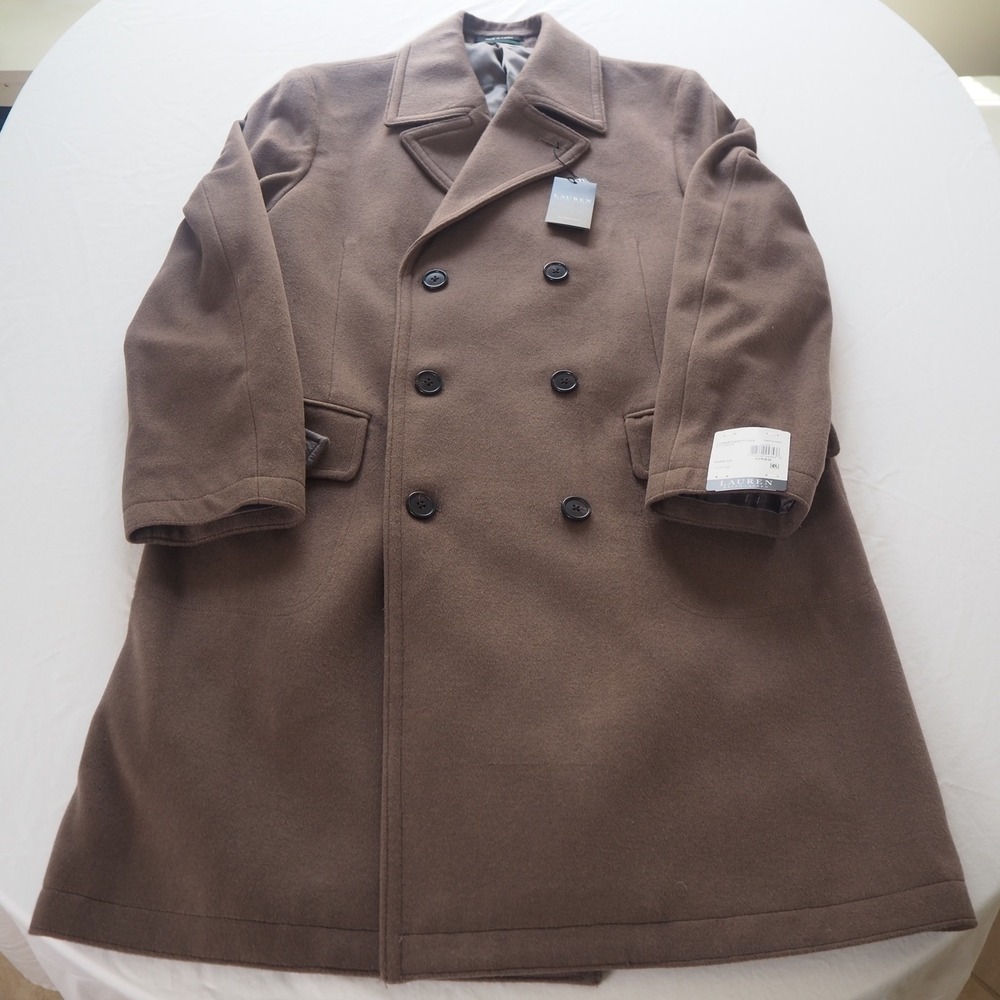 Lauren Ralph Lauren Men's 42R Classic Fit Double Breasted Lumber Peacoat Jacket‎